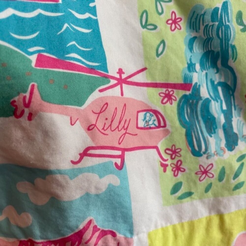 LILLY PULITZER Hawaii Resort 2004 Halter Dress White Label Girl 14 - Picture 13 of 16
